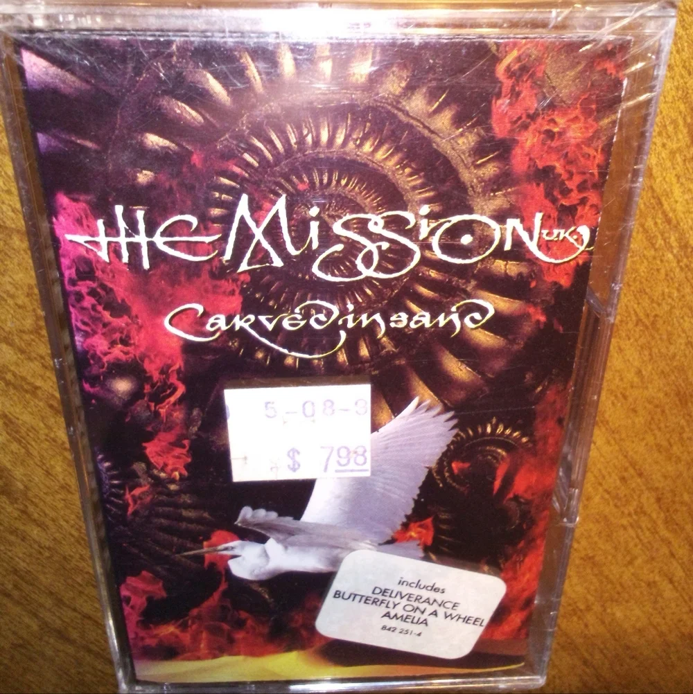 The Mission U.K. Carved In Sand 1990 Mercury Records Cassette Sealed - Picture 1 of 4